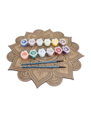 Ahşap Boyama Seti - Mandala - KBSM3T
