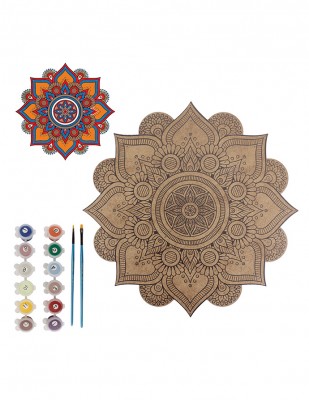 - Ahşap Boyama Seti - Mandala - KBSM3T