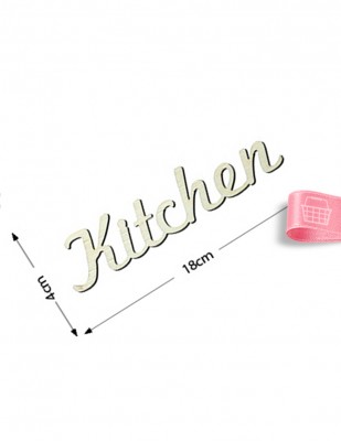  - Ahşap Kitchen Yazısı - KY9T