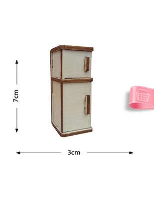  - Ahşap Minyatür - Buzdolabı - KMY32T