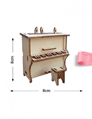  - Ahşap Minyatür - Piyano - KMY40T