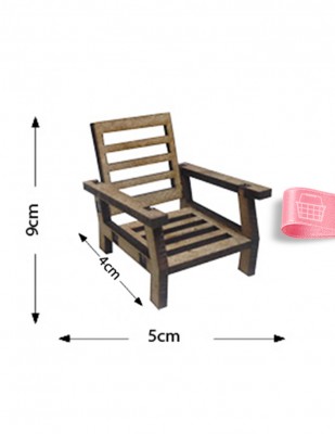  - Ahşap Minyatür - Sandalye - KMY52T