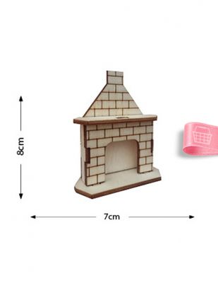 Ahşap Minyatür - Şömine - KMY13T