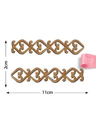 Ahşap Motif - 2 li Set - KMT6T
