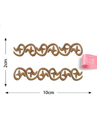 Ahşap Motif - 2 li Set - KMT7T