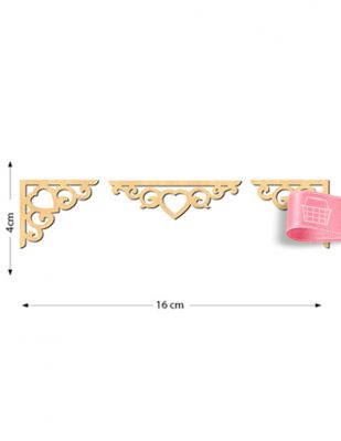 Ahşap Motif - 3 lü Set - KMT16T