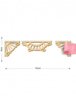  - Ahşap Motif - 3 lü Set - KMT18T