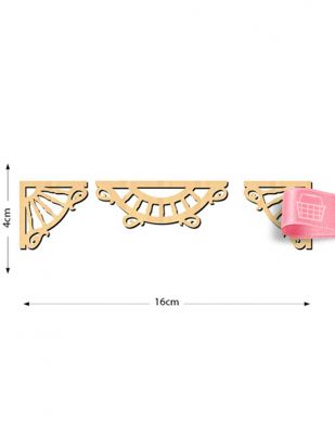 Ahşap Motif - 3 lü Set - KMT18T