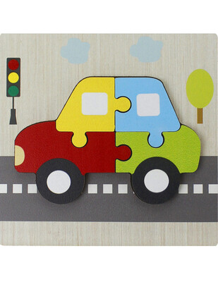  - Ahşap Puzzle - Araba - T5002