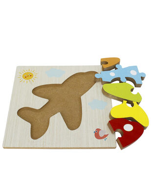 Ahşap Puzzle - Uçak - T5004