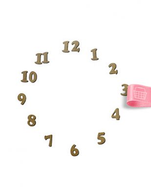 Ahşap Rakam Seti - 1den 12ye Kadar - 3 cm - KHR47T