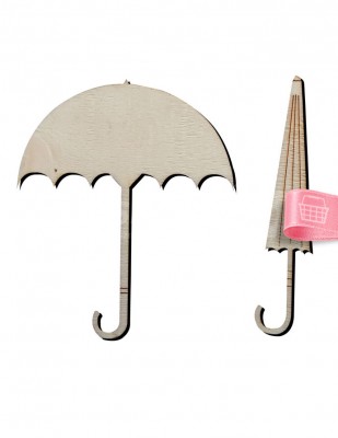  - Ahşap Şemsiyeler - Açık ve Kapalı - 10 cm - KO27T