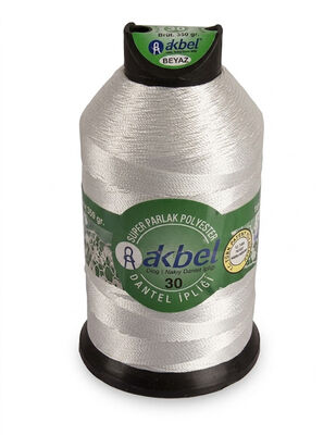 Akbel Dantel İpliği - No:30 - 350gr - Beyaz