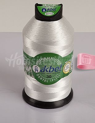 Akbel Dantel İpliği - No:30 - 350gr - Beyaz