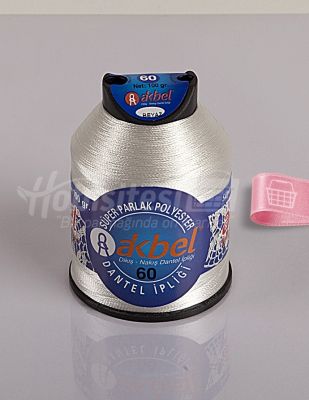 Akbel Dantel İpliği - No:60 - 100gr - Beyaz