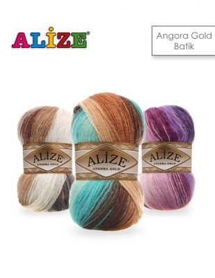 Alize Angora Gold Batik Hand Knitting Yarns