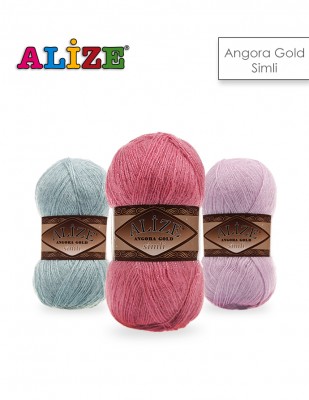 ALİZE - Alize Angora Gold Simli El Örgü İplikleri