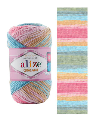 Alize Cotton Gold Batik El Örgü İplikleri - Thumbnail