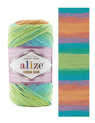 Alize Cotton Gold Batik El Örgü İplikleri