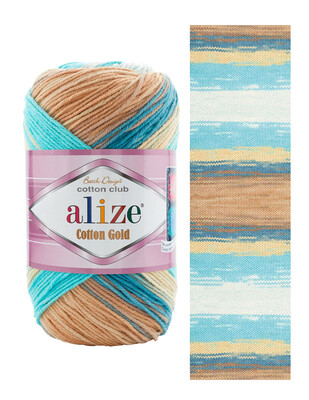 Alize Cotton Gold Batik El Örgü İplikleri - Thumbnail