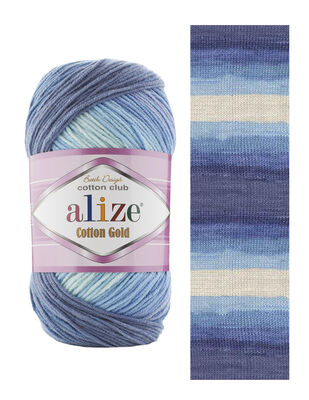 Alize Cotton Gold Batik El Örgü İplikleri