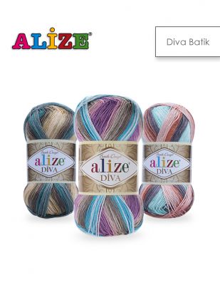 Alize Diva Batik El Örgü İplikleri