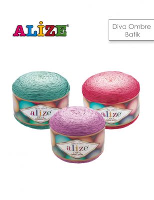 Alize Diva Ombre Batik El Örgü İplikleri
