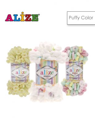 Alize Puffy Color El Örgü İplikleri
