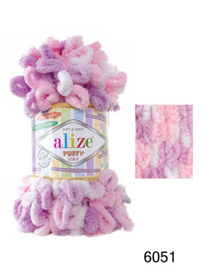 Alize Puffy Color El Örgü İplikleri - Thumbnail