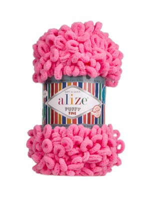 Alize Puffy Fine Hand Knitting Yarns - Thumbnail