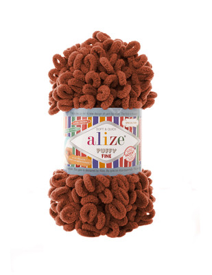 Alize Puffy Fine Hand Knitting Yarns - Thumbnail