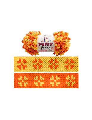 Alize Puffy More El Örgü İplikleri - 150 gr - Thumbnail