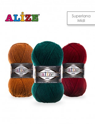 ALİZE - Alize Superlana Midi Hand Knitting Yarns