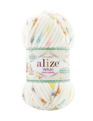 ALİZE - Alize Velluto Mini Colors El Örgü İplikleri (1)