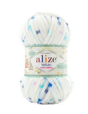 Alize Velluto Mini Colors El Örgü İplikleri - Thumbnail