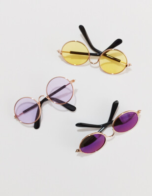  - Amigurumi Gözlük - Yuvarlak Model - Farklı Renkler