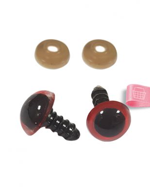 Amigurumi Vidalı Göz - 12 mm - 4 Çift Paket