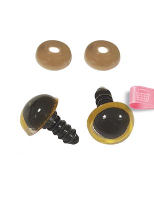 Amigurumi Vidalı Göz - 12 mm - 4 Çift Paket