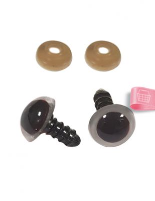 Amigurumi Vidalı Göz - 12 mm - 4 Çift Paket