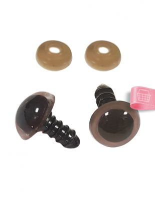 Amigurumi Vidalı Göz - 14 mm - 4 Çift Paket