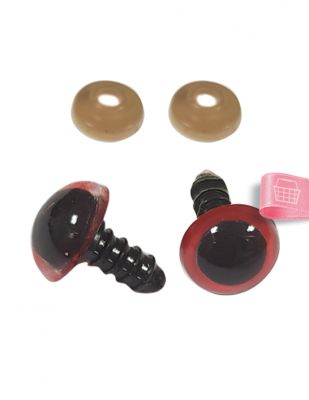 Amigurumi Vidalı Göz - 14 mm - 4 Çift Paket