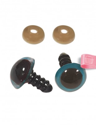 Amigurumi Vidalı Göz - 14 mm - 4 Çift Paket - Thumbnail