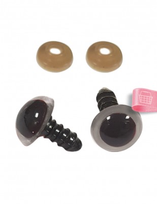 Amigurumi Vidalı Göz - 14 mm - 4 Çift Paket - Thumbnail