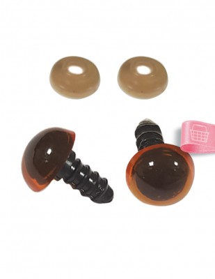 Amigurumi Vidalı Göz - 14 mm - 4 Çift Paket - Thumbnail