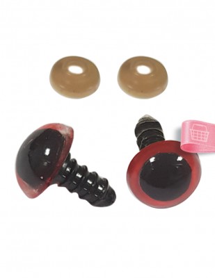 Amigurumi Vidalı Göz - 16 mm - 4 Çift Paket - Thumbnail