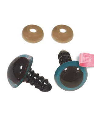 Amigurumi Vidalı Göz - 16 mm - 4 Çift Paket - Thumbnail