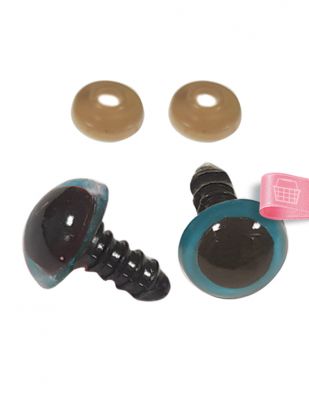 Amigurumi Vidalı Göz - 16 mm - 4 Çift Paket