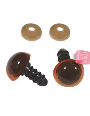 Amigurumi Vidalı Göz - 16 mm - 4 Çift Paket - Thumbnail