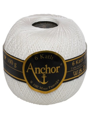 ANCHOR - Anchor 26/6 Ağ İpliği - 100 gr - Beyaz