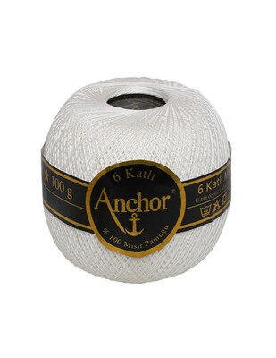 ANCHOR - Anchor 26/6 Ağ İpliği - 100 gr - Beyaz